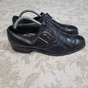 Alden Black Monk Strap Mens Calfskin Leather  Dress Shoes Size 9.5 A/C